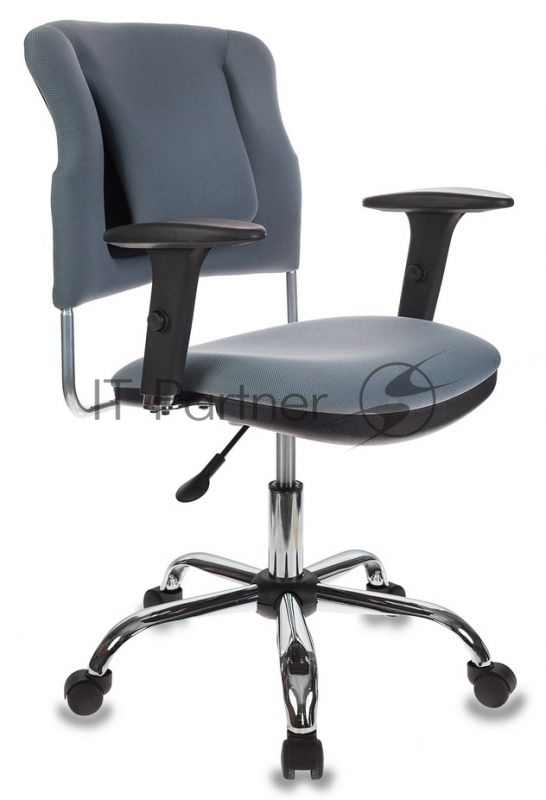 Кресло Бюрократ CH-323AXSN/G спинка динамичная поддержка серый 26-25 крестовина хром