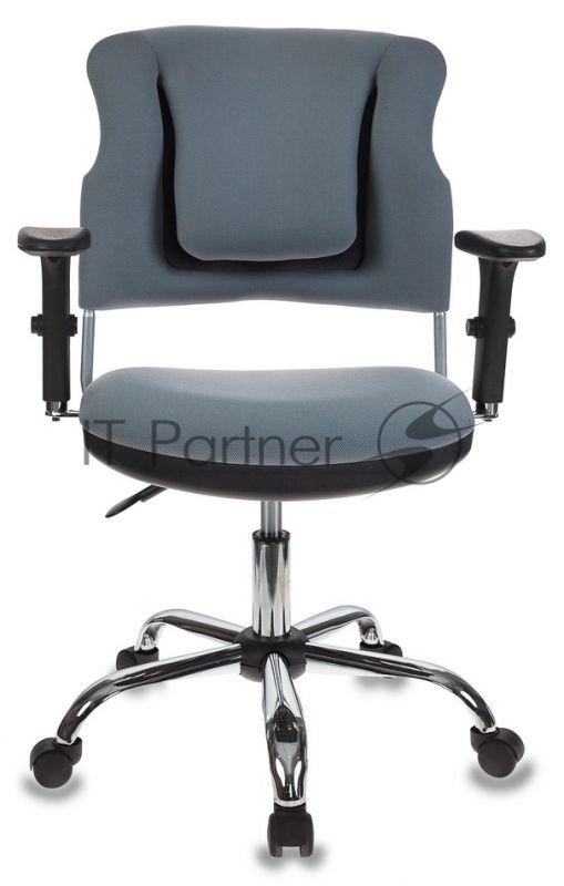 Кресло Бюрократ CH-323AXSN/G спинка динамичная поддержка серый 26-25 крестовина хром