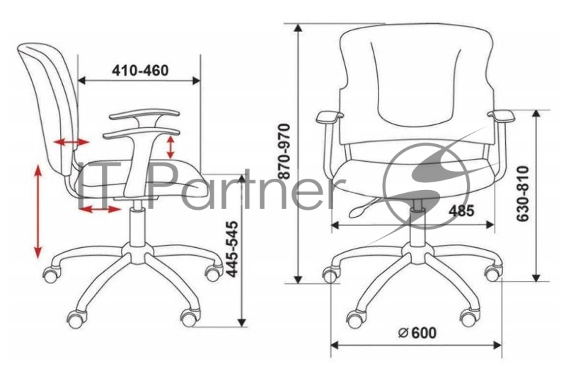 Кресло Бюрократ CH-323AXSN/G спинка динамичная поддержка серый 26-25 крестовина хром