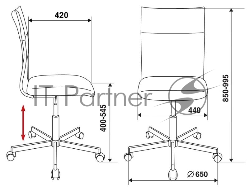 Кресло Бюрократ CH-1399/GREY спинка сетка серый сиденье серый искусственная кожа крестовина металл