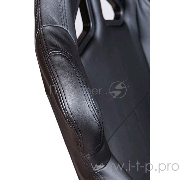 Игровое кресло DXRacer Racing чёрное (OH/RE99/N, экокожа, регулируемый угол наклона, механизм качани