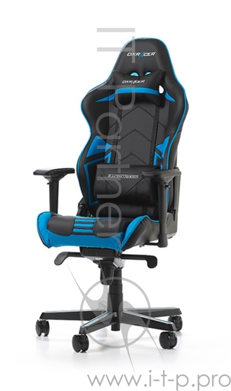 Игровое кресло DXRacer Racing OH/RV131/NB ,чёрно-синее (,кожа-PU, регулируемый угол наклона, механизм)