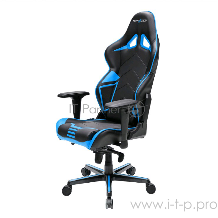 Игровое кресло DXRacer Racing OH/RV131/NB ,чёрно-синее (,кожа-PU, регулируемый угол наклона, механизм)