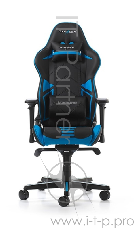 Игровое кресло DXRacer Racing OH/RV131/NB ,чёрно-синее (,кожа-PU, регулируемый угол наклона, механизм)