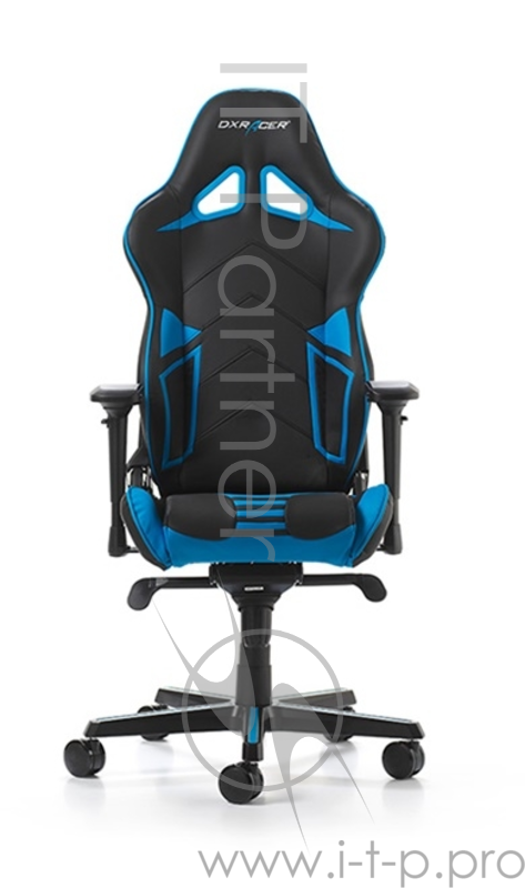 Игровое кресло DXRacer Racing OH/RV131/NB ,чёрно-синее (,кожа-PU, регулируемый угол наклона, механизм)