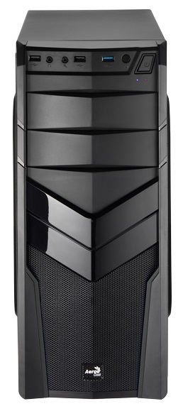 Корпус Aerocool V2X черный без БП ATX 1x92mm 2xUSB2.0 1xUSB3.0 audio