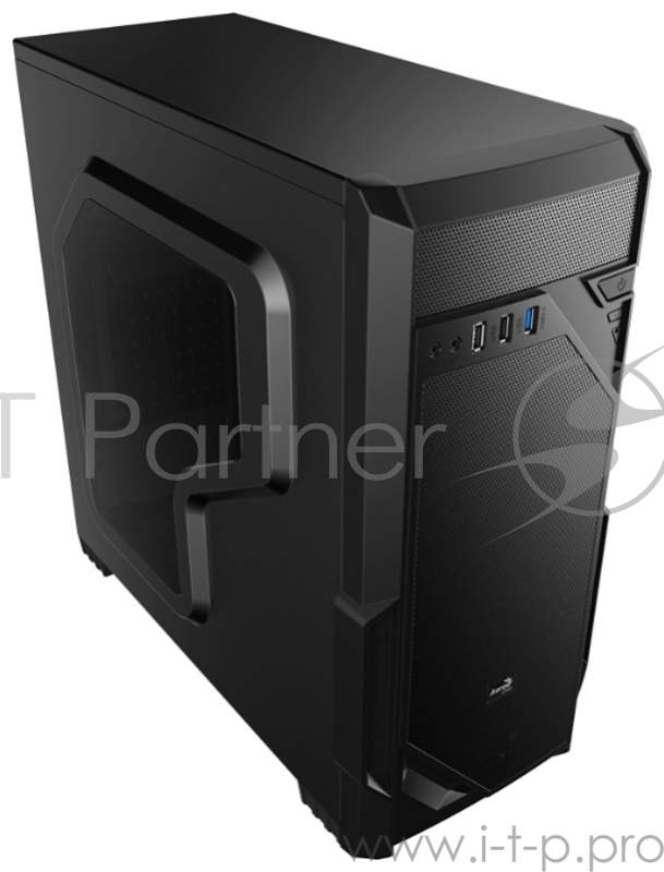 Корпус Aerocool VS-1 Window без БП, ATX, боковое окно, черный