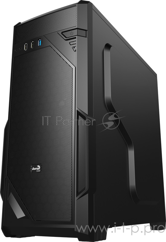 Корпус Aerocool VS-1 Window без БП, ATX, боковое окно, черный