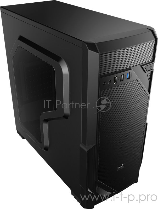 Корпус Aerocool VS-1 Window без БП, ATX, боковое окно, черный