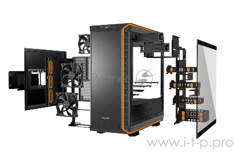 Корпус BE QUIET! DARK BASE PRO 900 ORANGE REV.2 / Full Tower / Side window / BGW14