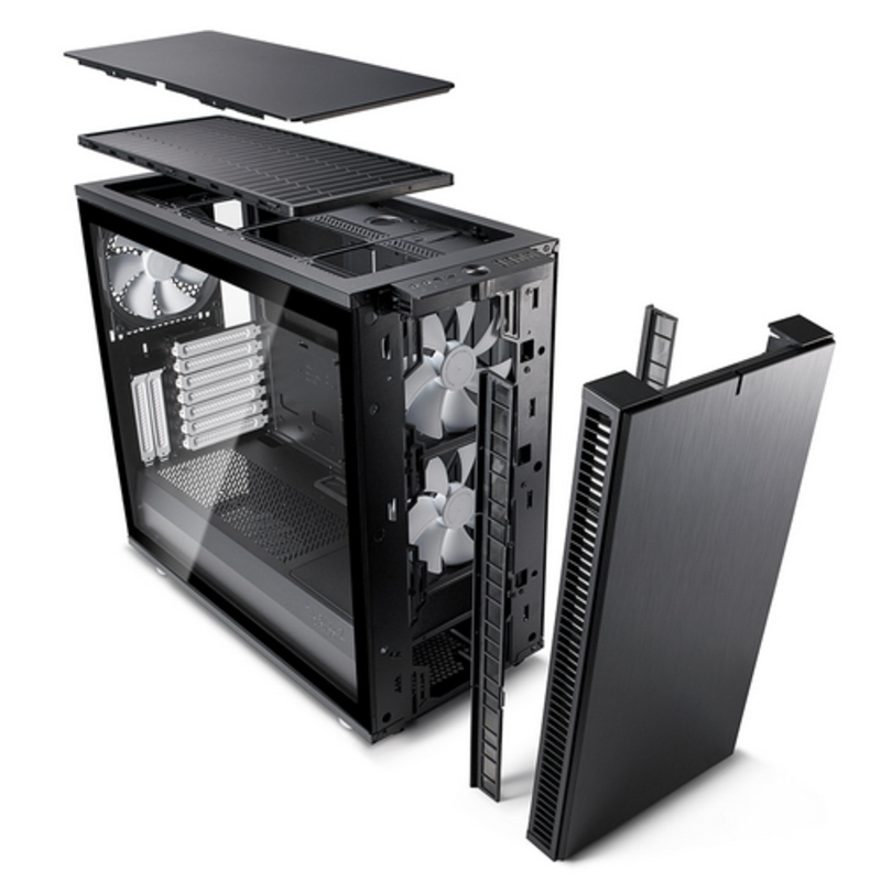 Корпус Fractal Design Define S 2 черный без БП ATX 9x120mm 9x140mm 1x180mm 2xUSB2.0 2xUSB3.0 audio b