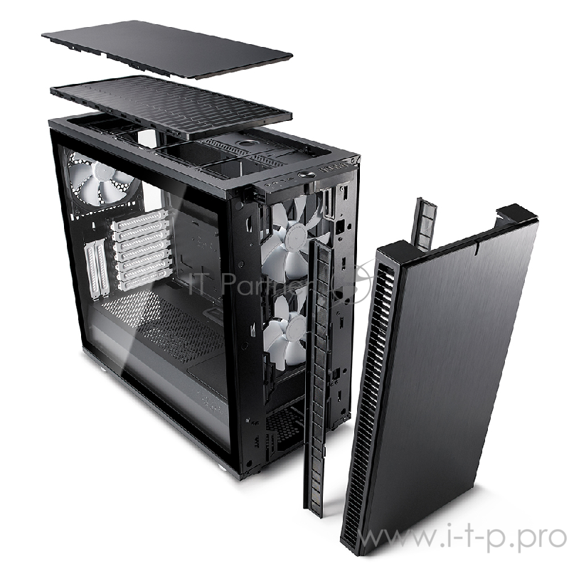 Корпус Fractal Design Define S 2 черный без БП ATX 9x120mm 9x140mm 1x180mm 2xUSB2.0 2xUSB3.0 audio b