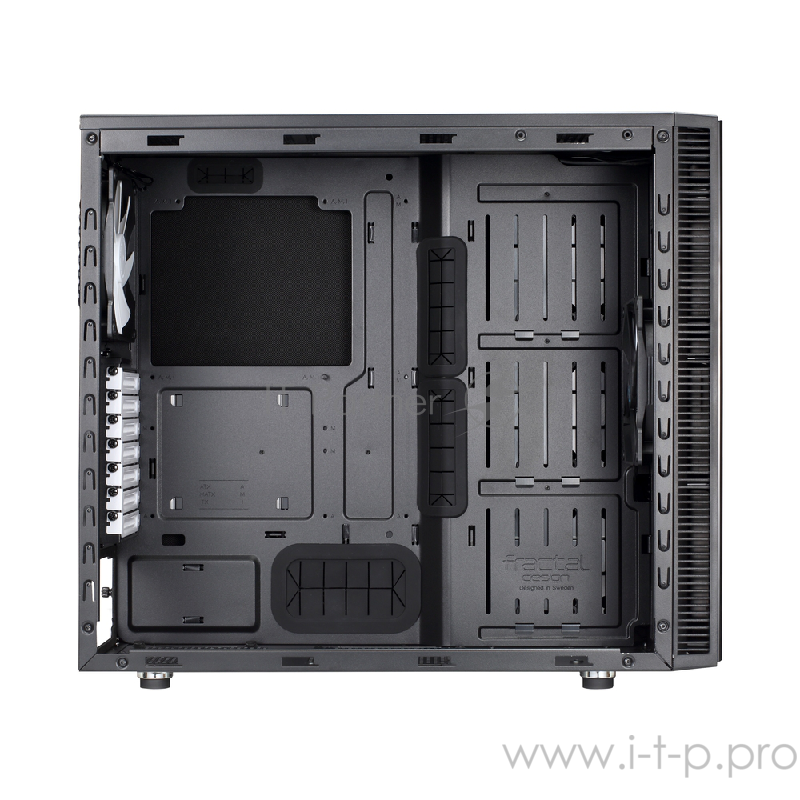 Корпус Fractal Design Define S Window черный без БП ATX 6x120mm 6x140mm 1x180mm 2xUSB3.0 audio bott