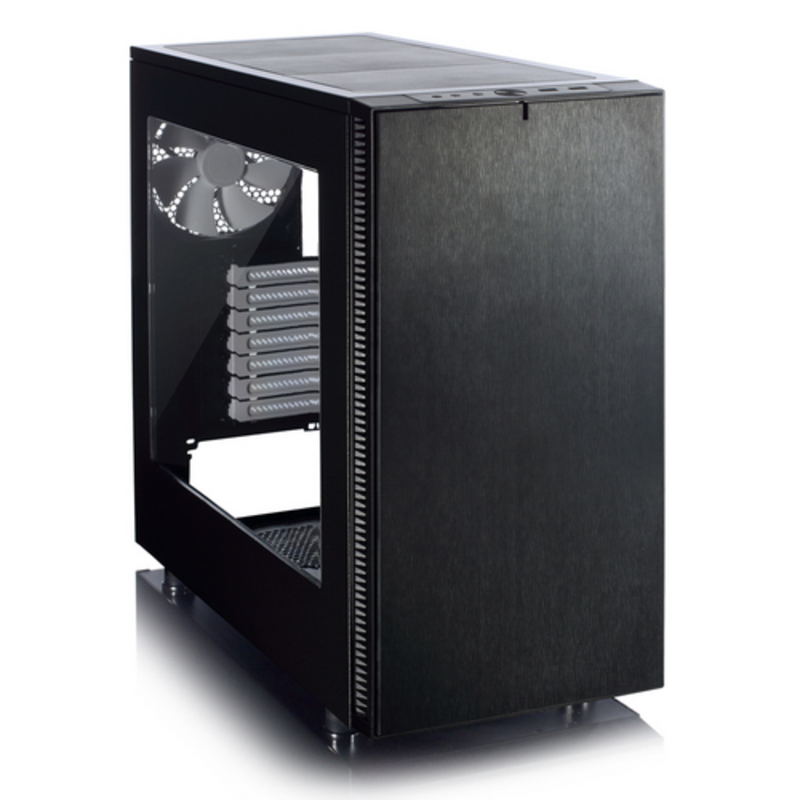 Корпус Fractal Design Define S Window черный без БП ATX 6x120mm 6x140mm 1x180mm 2xUSB3.0 audio bott