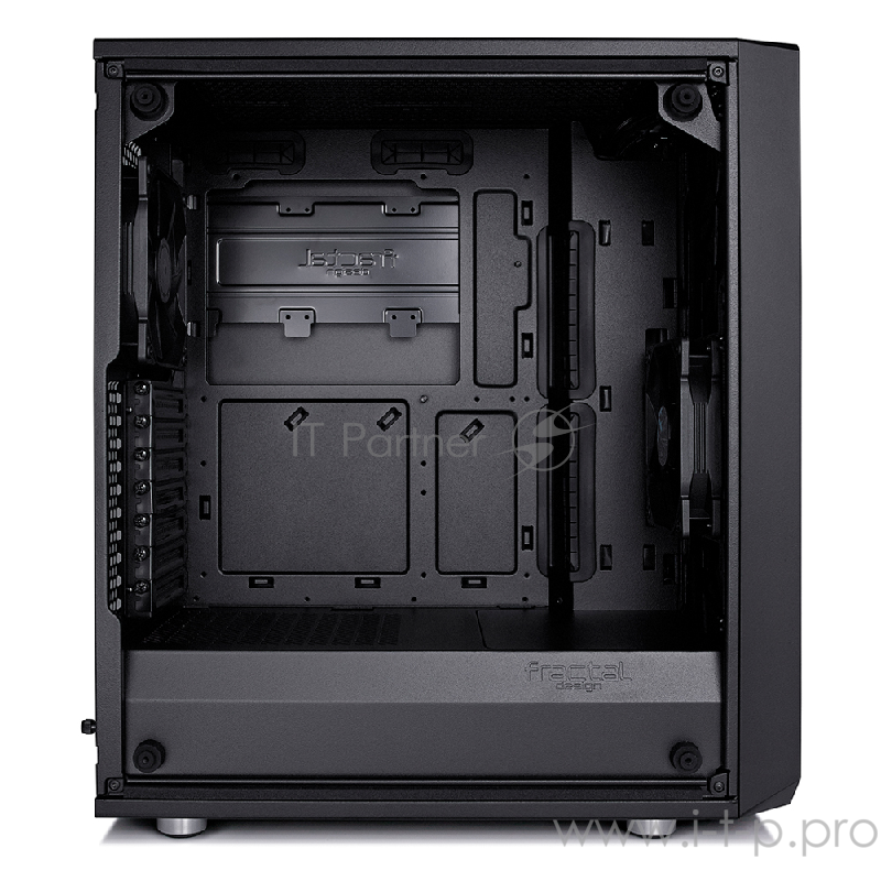 Корпус Fractal Design Meshify C Blackout TG черный без БП ATX 6x120mm 5x140mm 2xUSB3.0 audio bott PSU