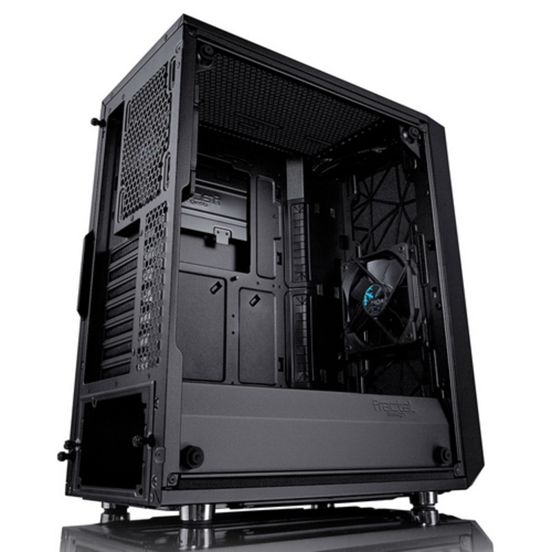 Корпус Fractal Design Meshify C Blackout TG черный без БП ATX 6x120mm 5x140mm 2xUSB3.0 audio bott PSU