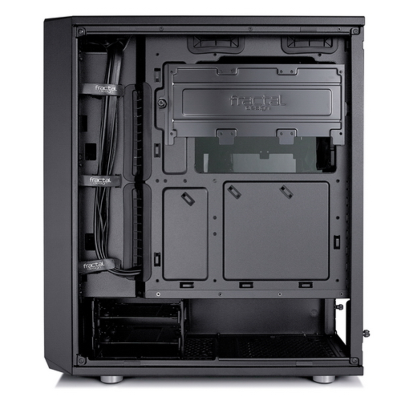 Корпус Fractal Design Meshify C Blackout TG черный без БП ATX 6x120mm 5x140mm 2xUSB3.0 audio bott PSU