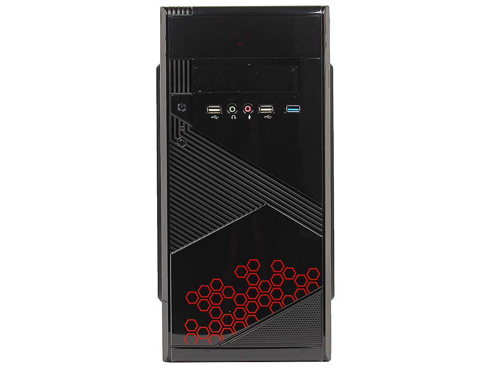 Корпус Sunpro VISTA III, mATX, 450Вт, черный , ДхШхВ: 365*175*365мм, мат.плата до 24.4*20.5см, 1*USB3.0, 2*USB 2.0, 20+4-Pin, 4-Pin, 3*SATA, 2*MOLEX