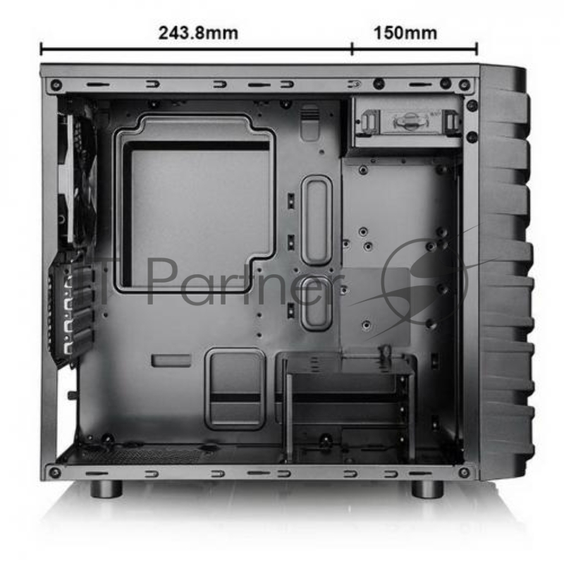 Корпус Thermaltake Versa H13 черный без БП mATX 4x120mm 1xUSB2.0 1xUSB3.0 audio bott PSU