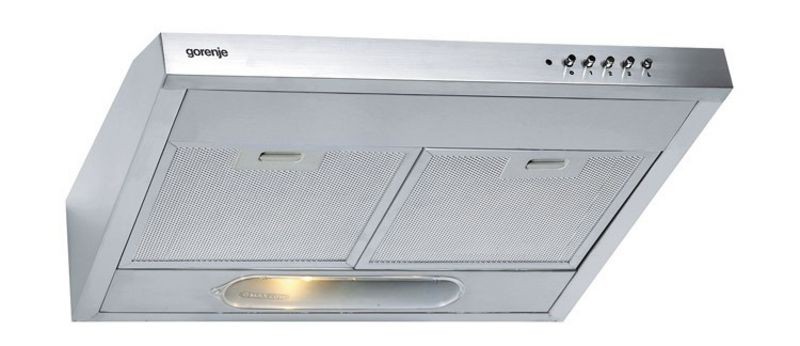 Вытяжка козырьковая Gorenje DU5345E нержавеющая сталь управление: кнопочное (1 мотор)