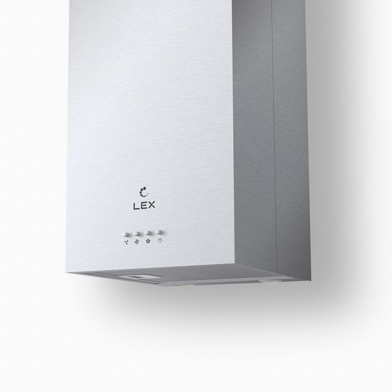Вытяжка каминная Lex Tubo Quattro Isola нержавеющая сталь управление: кнопочное (1 мотор)