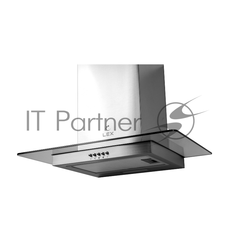 Вытяжка каминная Lex APOLLO N 600 нержавеющая сталь/стекло прозрачное