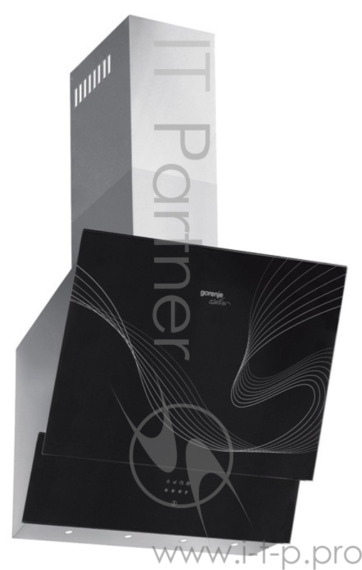 Вытяжка каминная Gorenje DVG6565KRB черный/нержавеющая сталь управление: сенсорное (1 мотор)
