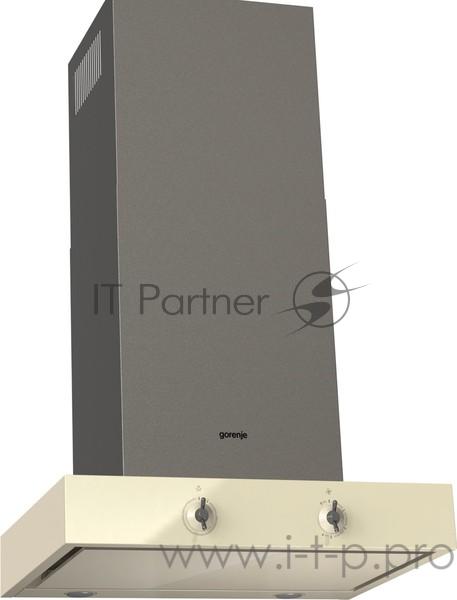 Вытяжка каминная Gorenje Infinity WHT68AINI бежевый/платиновый управление: тактовое (1 мотор)