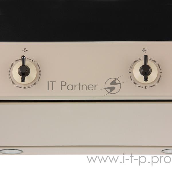 Вытяжка каминная Gorenje Infinity WHT68AINI бежевый/платиновый управление: тактовое (1 мотор)