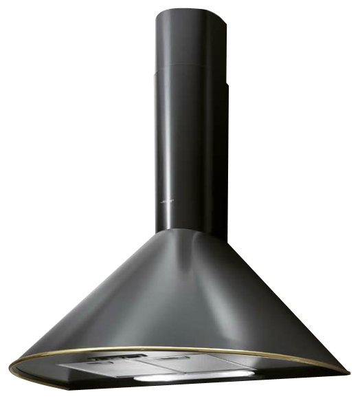 Вытяжка каминная Jet Air Round an Golg A/60 антрацит/золотистый управление: ползунковое (1 мотор)