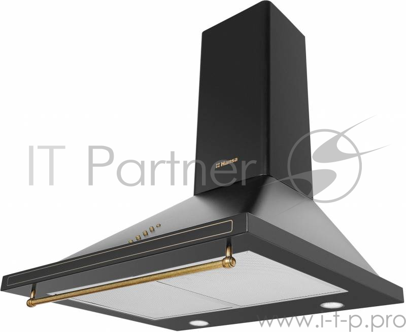 Вытяжка каминная Hansa OKC613RBH антрацит управление: кнопочное (1 мотор)
