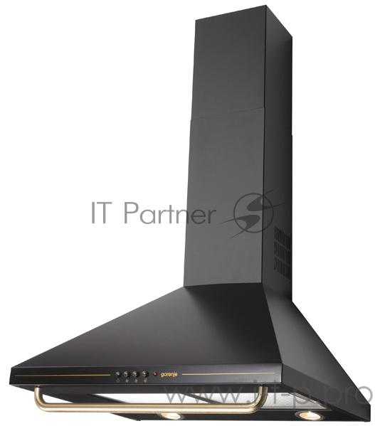 Вытяжка каминная Gorenje DK63CLB черный управление: кнопочное (1 мотор)
