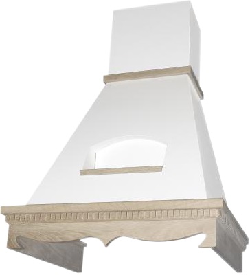 Вытяжка каминная Elikor Бельведер 60П-650-П3Г бежевый/бук/орех управление: ползунковое (1 мотор)