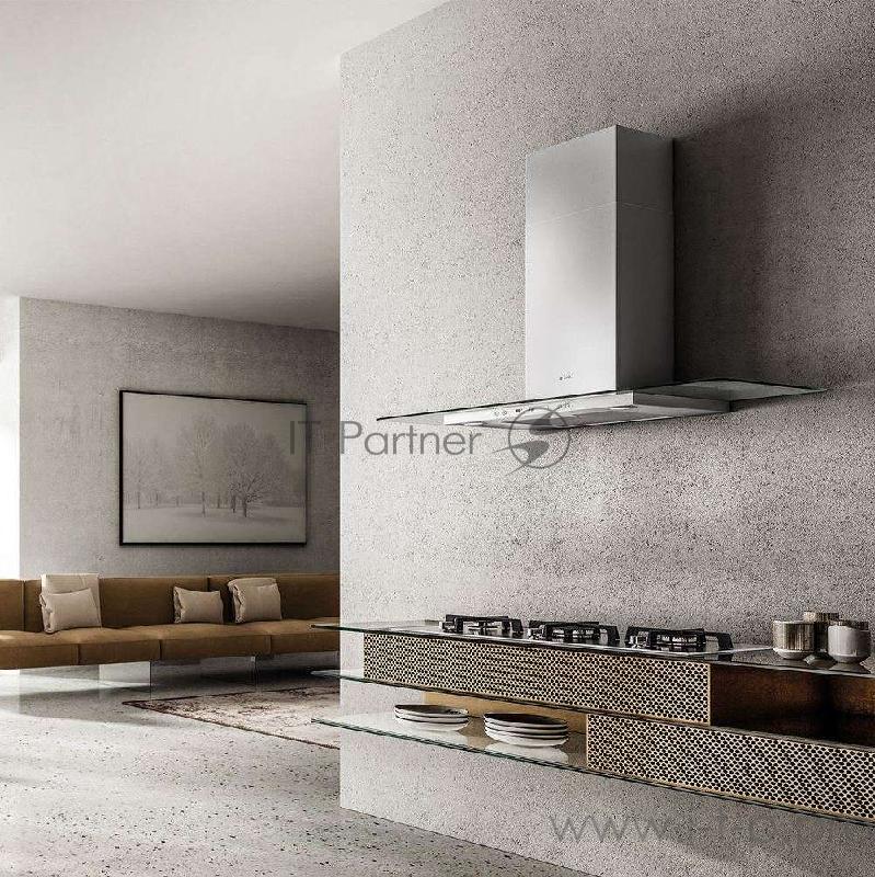 Вытяжка каминная Elica Flat Plus IX/A/90 нержавеющая сталь управление: кнопочное (1 мотор)