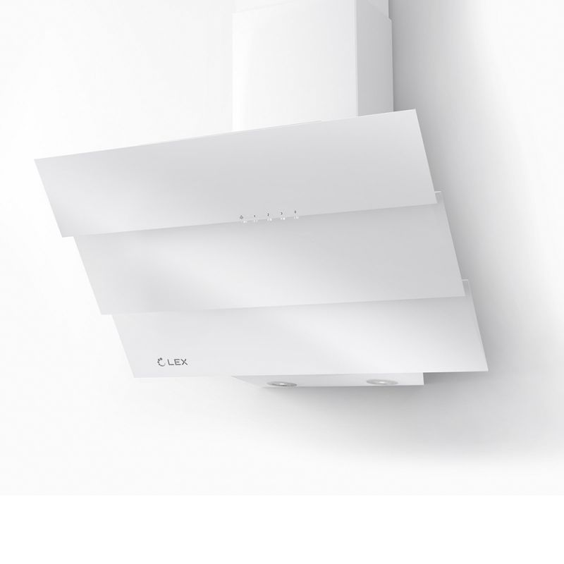 Наклонная кухонная вытяжка Lex RIO 600 белый