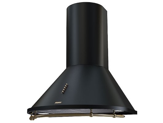 Вытяжка Krona Nikol 600 BK/bronze push button черный/бронза