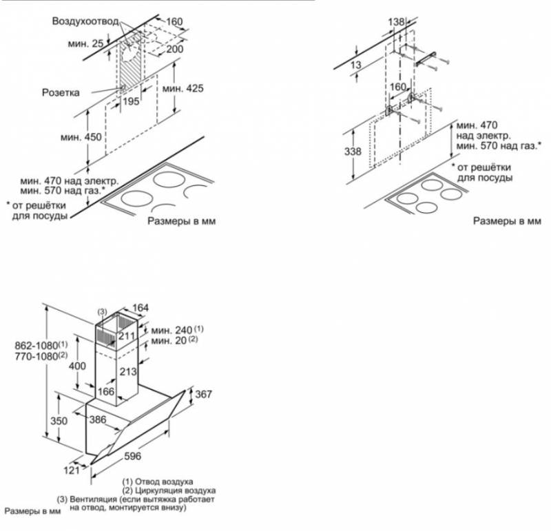 Вытяжка Bosch DWK065G20R белый