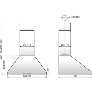 Встраиваемая вытяжка Elikor Вента 50Н-430-К3Д серебристый