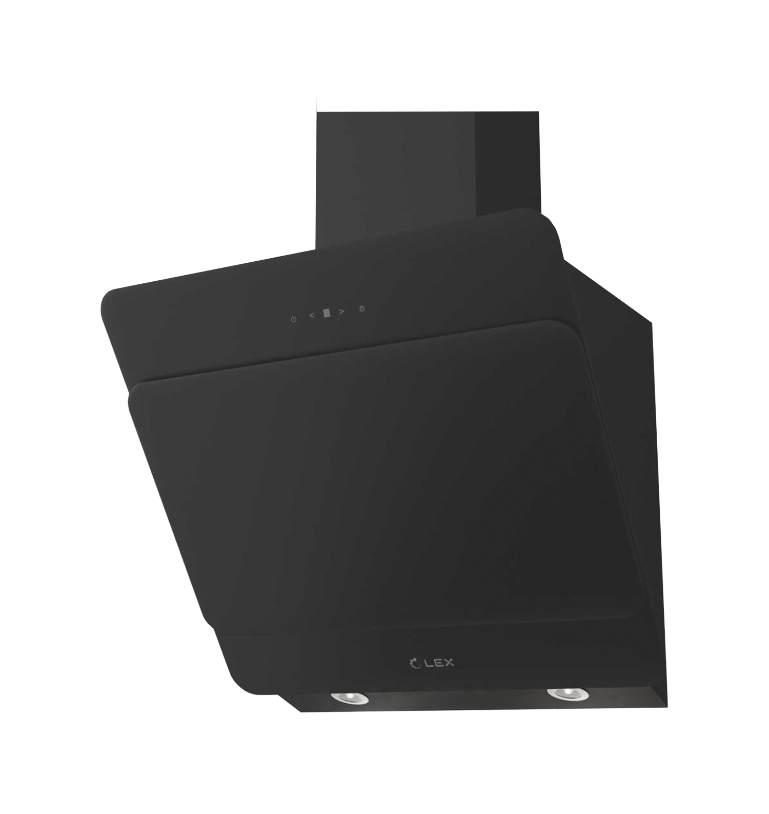 Наклонная кухонная вытяжка Lex Glass 600 черный
