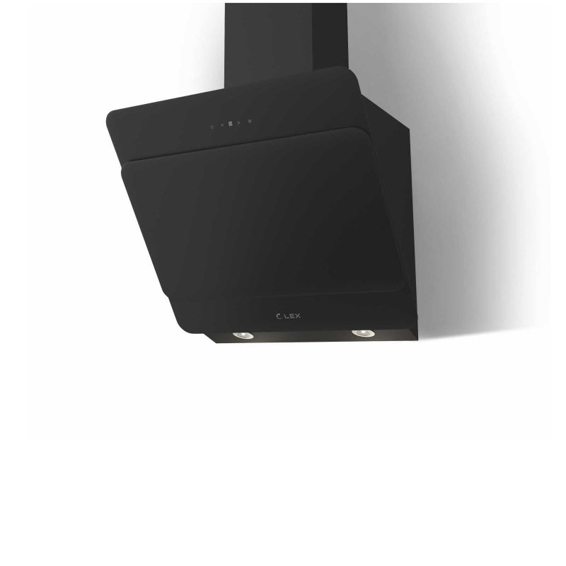 Наклонная кухонная вытяжка Lex Glass 600 черный