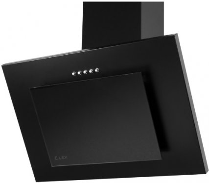 Наклонная кухонная вытяжка Lex MINI 600 черный