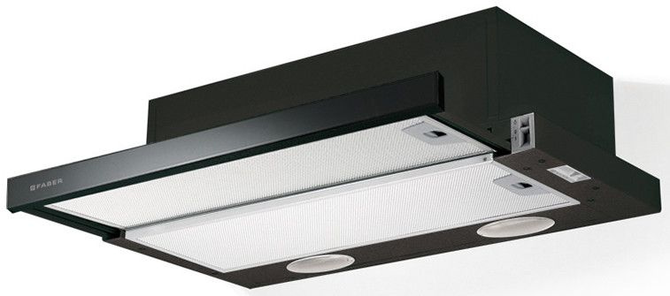 Вытяжка встраиваемая Faber Flexa GLASS M6 BK A60 черный управление: ползунковое (1 мотор)
