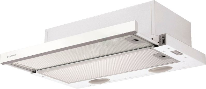 Вытяжка встраиваемая Faber Flexa GLASS M6 W A60 белый управление: ползунковое (1 мотор)