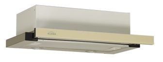 Вытяжка встраиваемая Elikor Интегра Glass 50Н-400-В2Д нержавеющая сталь стекло бежевое