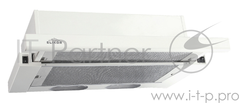 Вытяжка встраиваемая Elikor 60 Выдвижной блок серебристый управление: кнопочное (2 мотора)