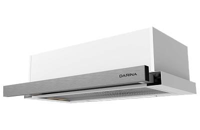 Встраиваемая вытяжка DARINA INTO 602 WX нержавеющая планка/белый корпус