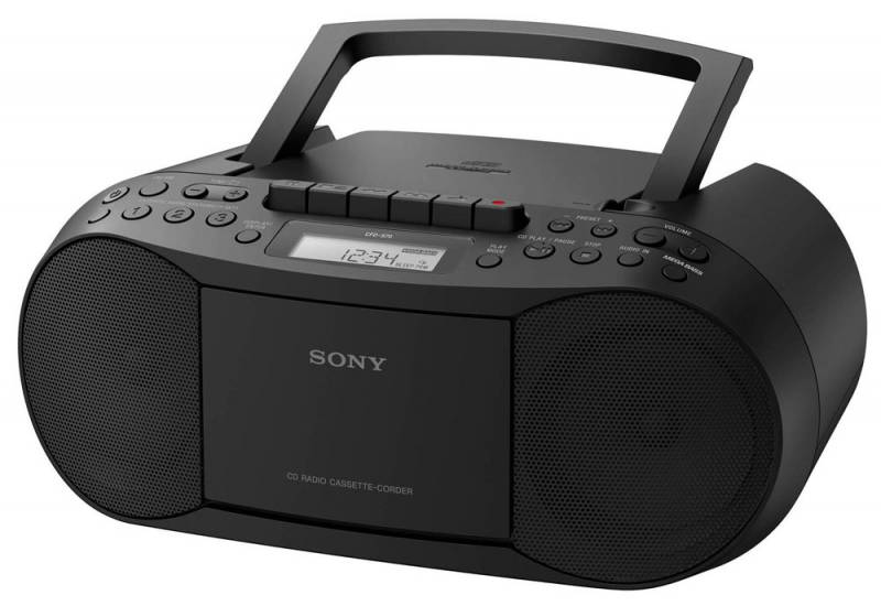 Аудиомагнитола Sony CFD-S70 черный 3.4Вт/CD/CDRW/MP3/FM(dig)