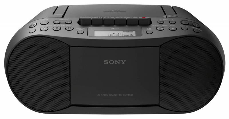 Аудиомагнитола Sony CFD-S70 черный 3.4Вт/CD/CDRW/MP3/FM(dig)