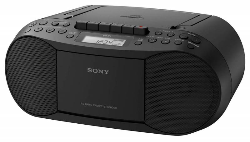 Аудиомагнитола Sony CFD-S70 черный 3.4Вт/CD/CDRW/MP3/FM(dig)