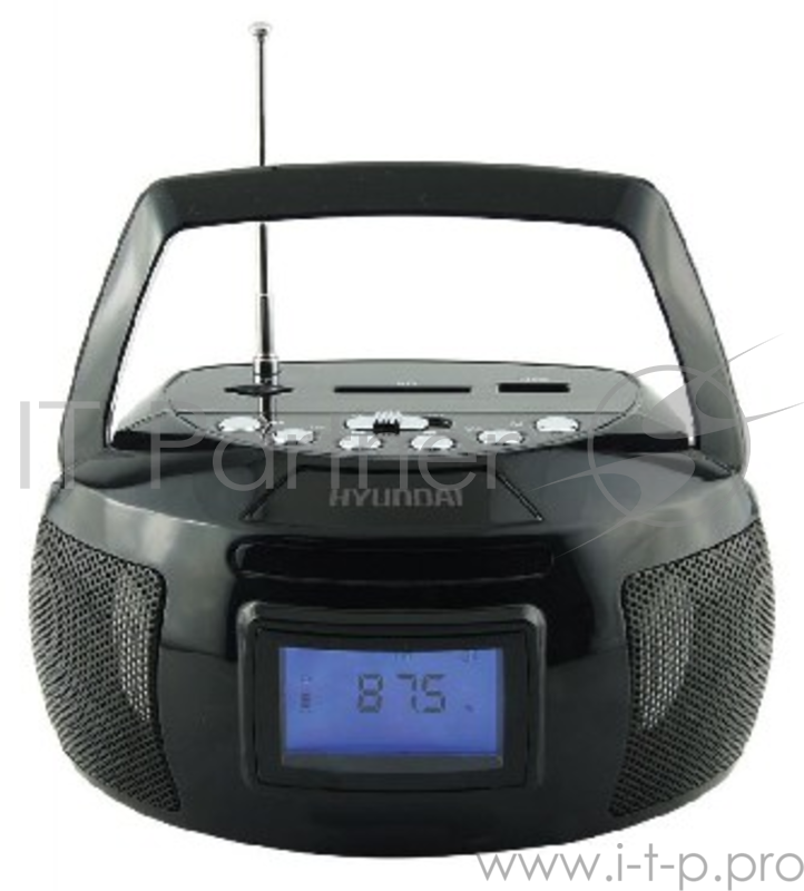 Аудиомагнитола Hyundai H-PAS140 черный 6Вт/MP3/FM(dig)/USB/SD